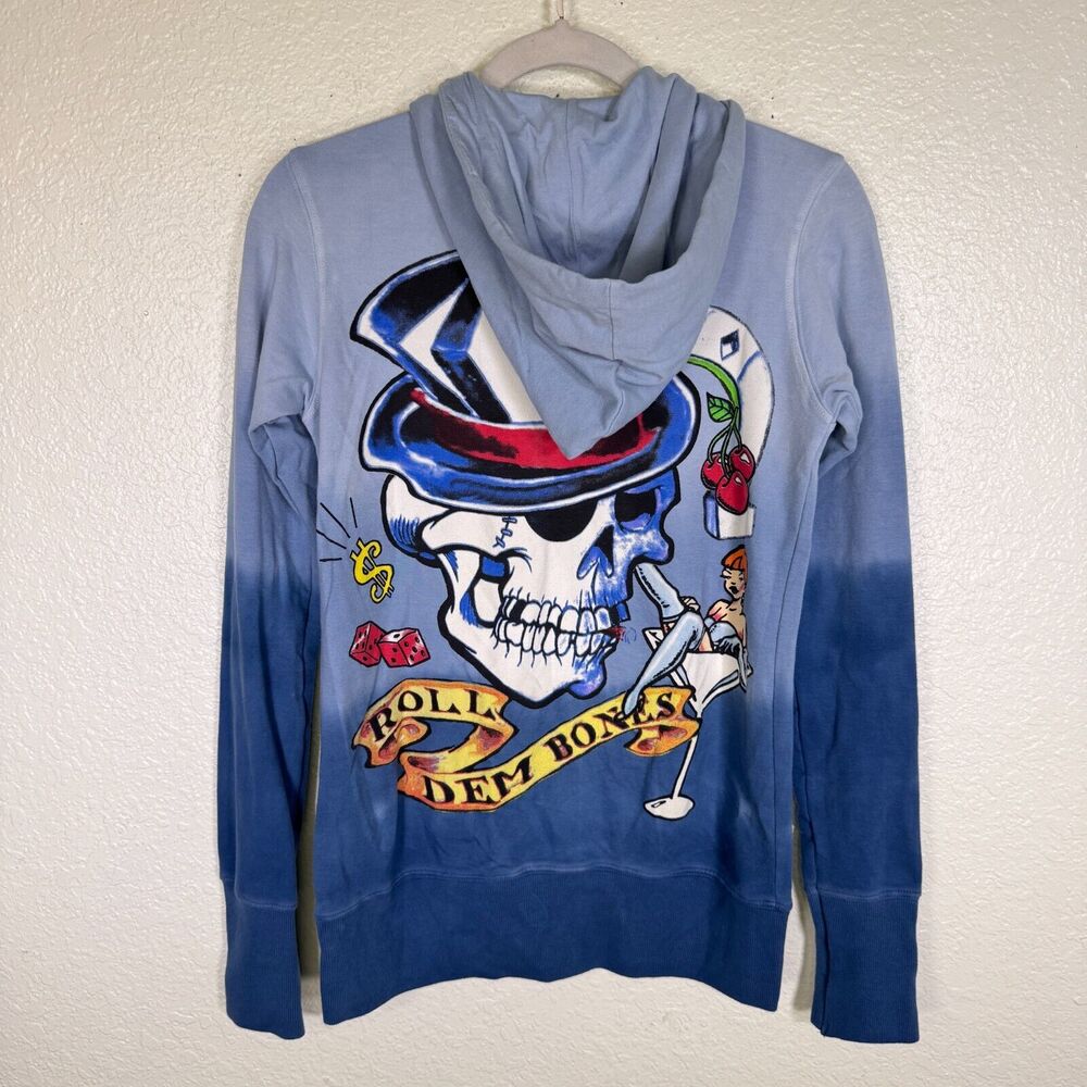 Amal Guessous Jacket Women Large Martini Skull Dice Y2K Rock N Roll Couture NEW